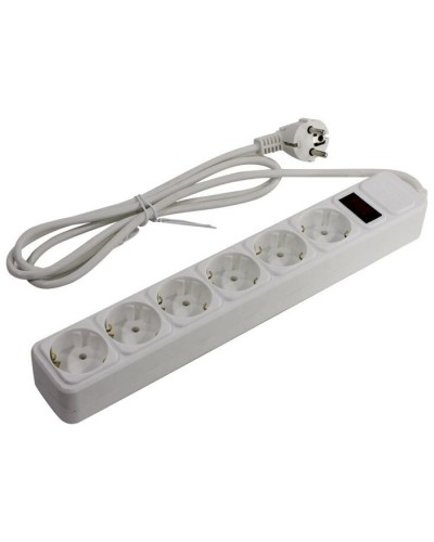 SP6W-130. Сетевой фильтр 6 розеток, 3м, белый. 5bites в Новошахтинске