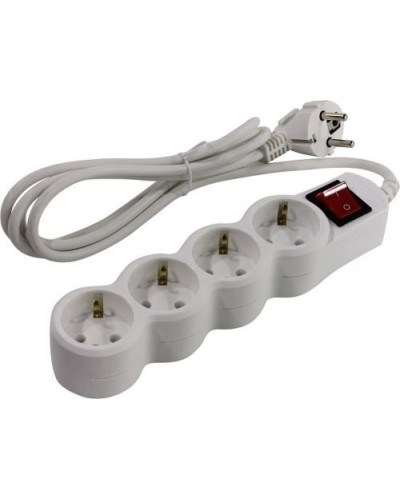 SP4W-130. Сетевой фильтр 4 розетки, 3м, белый. 5bites в Новошахтинске