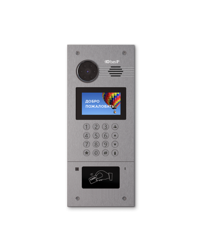 AA-07FB SILVER. Вызывная панель IP-домофона. BAS-IP в Новошахтинске