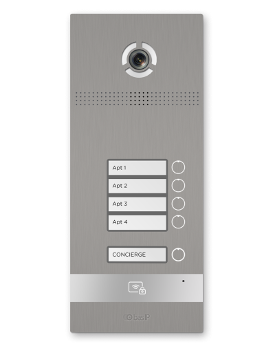 BI-04FB SILVER. Вызывная панель IP-домофона. BAS-IP в Новошахтинске