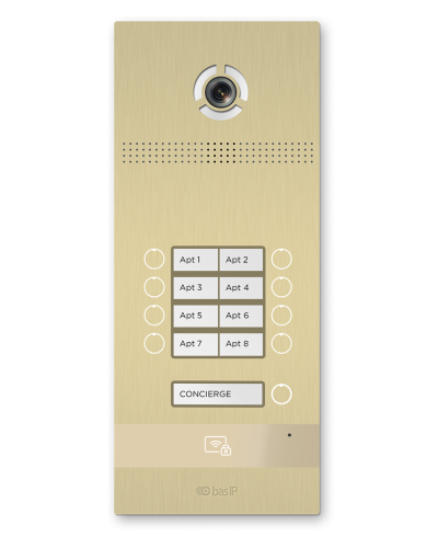 BI-08FB GOLD. Вызывная панель IP-домофона. BAS-IP в Новошахтинске