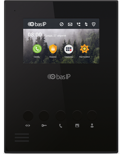 AU-04LA (AU-04L) BLACK. Монитор IP-домофона. BAS-IP в Новошахтинске