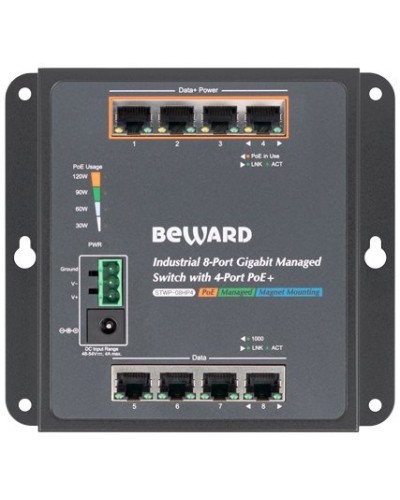 STWP-08HP4. Коммутатор 8-портовый. Beward в Новошахтинске