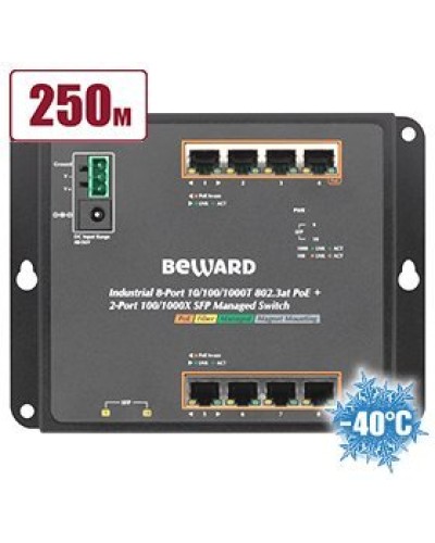STWP-0802HP. Коммутатор 8-портовый. Beward в Новошахтинске