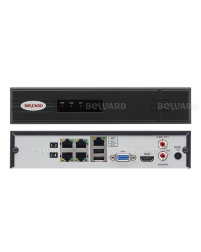 BK0104H2-P4. IP-видеорегистратор 4-канальный. Beward в Новошахтинске