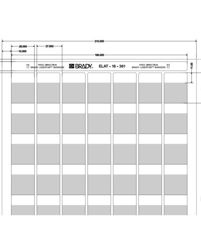 ELAT-18-361-2.5 (уп. 2500 шт.): Этикетка в Новошахтинске
