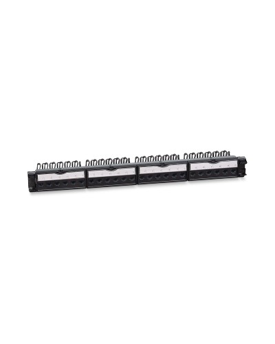PL-24-KJ-RJ45-Cat.6a-180T (11832c): Патч-панель 19" (1U), 24 порта RJ-45, категория 6a, с задним кабельным организатором в Новошахтинске