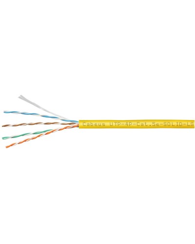 UTP-4P-Cat.5e-SOLID-LSZH-YL (9780c). Кабель «витая пара» (LAN) для структурированных систем связи. CABEUS в Новошахтинске