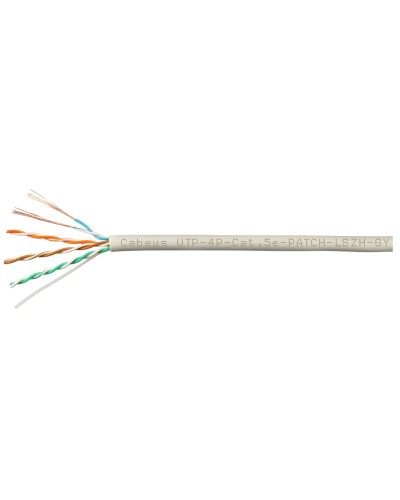 UTP-4P-Cat.5e-SOLID-GY-LIGHT-100 (9995c-5). Кабель «витая пара» (LAN) для структурированных систем связи. CABEUS в Новошахтинске