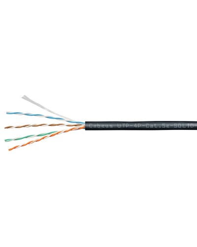 UTP-4P-Cat.5e-SOLID-OUT-PE-UV (11246c). Кабель «витая пара» (LAN) для структурированных систем связи. CABEUS в Новошахтинске