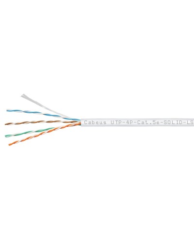 UTP-4P-Cat.5e-SOLID-LSZH-WH (9782c). Кабель «витая пара» (LAN) для структурированных систем связи. CABEUS в Новошахтинске