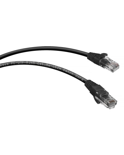 PC-UTP-RJ45-Cat.5e-2m-BK-LSZH (9539c), чёрный. Патч-корд медный. CABEUS в Новошахтинске