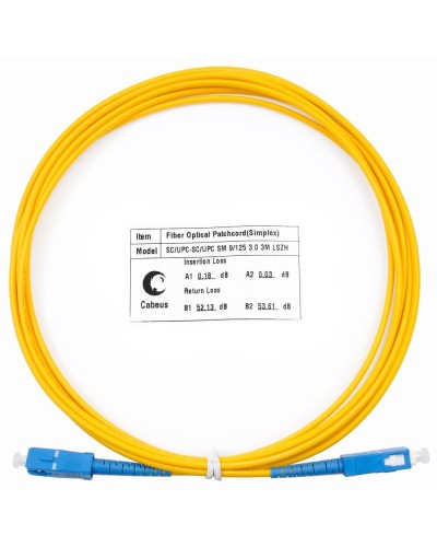 FOP(s)-9-SC-SC-1,5m (7384c). Патч-корд оптический. CABEUS в Новошахтинске