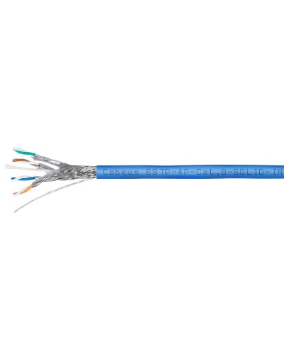 SSTP-4P-Cat.8-SOLID-IN-LSZH-BL-100 (7750c-1). Кабель «витая пара» (LAN) для структурированных систем связи. CABEUS в Новошахтинске