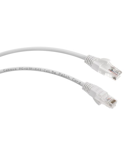 PC-UTP-RJ45-Cat.6-0.5m-LSZH (8876c), серый. Патч-корд медный. CABEUS в Новошахтинске