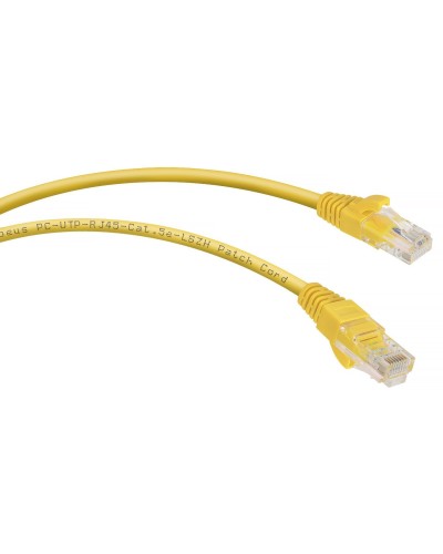 PC-UTP-RJ45-Cat.5e-3m-YL-LSZH (9500c), желтый. Патч-корд медный. CABEUS в Новошахтинске