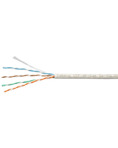 UTP-4P-Cat.5e-SOLID-LSLTx-GY-100 (10945c-5). Кабель «витая пара» (LAN) для структурированных систем связи. CABEUS в Новошахтинске