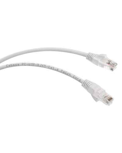 PC-UTP-RJ45-Cat.6-3m (7269c), серый. Патч-корд медный. CABEUS в Новошахтинске