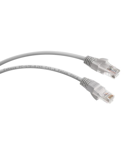 PC-UTP-RJ45-Cat.6-1m (7267c), серый. Патч-корд медный. CABEUS в Новошахтинске