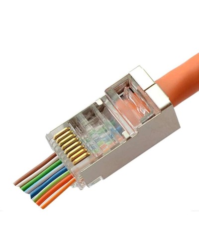 8P8C-SH-C6-FC (100 шт) (10797c). Разъем RJ-45. CABEUS в Новошахтинске