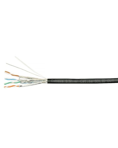 STP-4P-Cat.6a-SOLID-OUT-LSZH-UV (7198c). Кабель «витая пара» (LAN) для структурированных систем связи. CABEUS в Новошахтинске