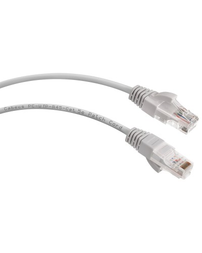 PC-UTP-RJ45-Cat.5e-1.5m (7212c), серый. Патч-корд медный. CABEUS в Новошахтинске