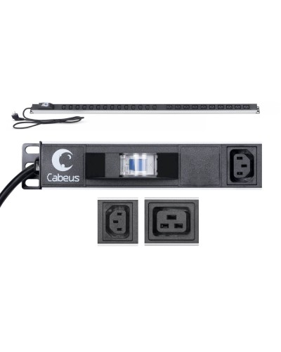 PDU-16-14C13-10C19-B-C14 (9553c). Блок розеток. CABEUS в Новошахтинске