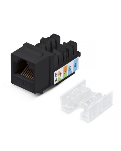 KJ-RJ45-Cat.5e-90-SW-BK (10101c): Вставка Keystone Jack RJ-47 в Новошахтинске