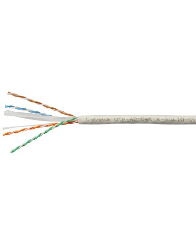 UTP-4P-Cat.6-SOLID-LSLTx-GY (11143c). Кабель «витая пара» (LAN) для структурированных систем связи. CABEUS в Новошахтинске