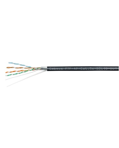 FTP-4P-Cat.5e-SOLID-OUT-LSZH-UV (7176c). Кабель «витая пара» (LAN) для структурированных систем связи. CABEUS в Новошахтинске