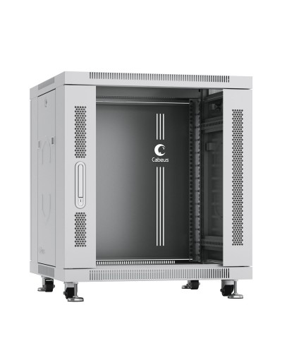 SH-05C-12U60/80 (7646c). Шкаф телекоммуникационный 19 напольный 12U. CABEUS в Новошахтинске