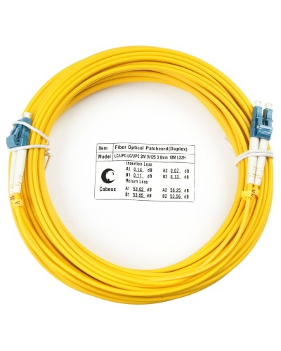 FOP(d)-9-LC-LC-1,5m (7514c). Патч-корд оптический. CABEUS в Новошахтинске