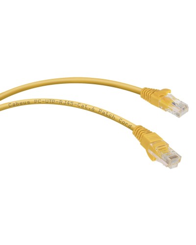 PC-UTP-RJ45-Cat.6-0.3m-YL (8703c), желтый. Патч-корд медный. CABEUS в Новошахтинске