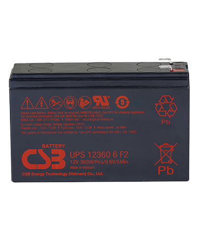 CSB UPS 123606. Аккумулятор герметичный свинцово-кислотный. CSB в Новошахтинске