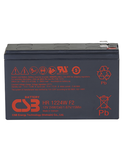 CSB HR 1224W F2 F1. Аккумулятор герметичный свинцово-кислотный. CSB в Новошахтинске