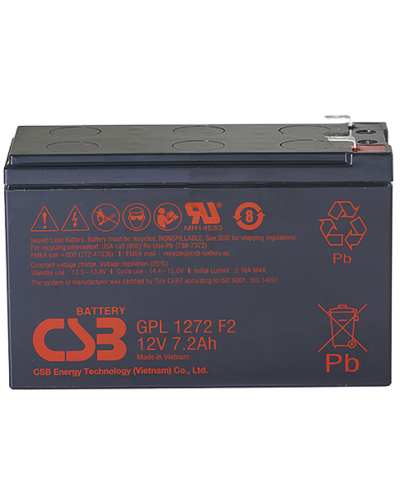 CSB GPL 1272 F2 FR. Аккумулятор герметичный свинцово-кислотный. CSB в Новошахтинске
