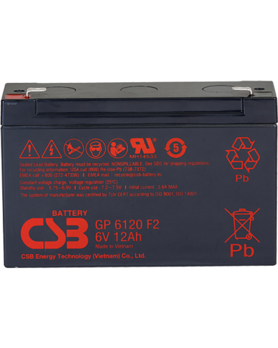 CSB GP 6120. Аккумулятор герметичный свинцово-кислотный. CSB в Новошахтинске
