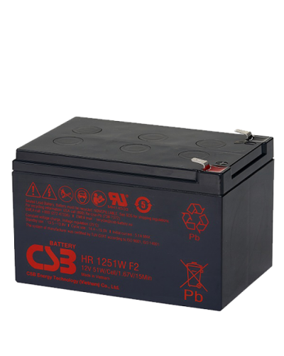 CSB HR 1251W. Аккумулятор герметичный свинцово-кислотный. CSB в Новошахтинске