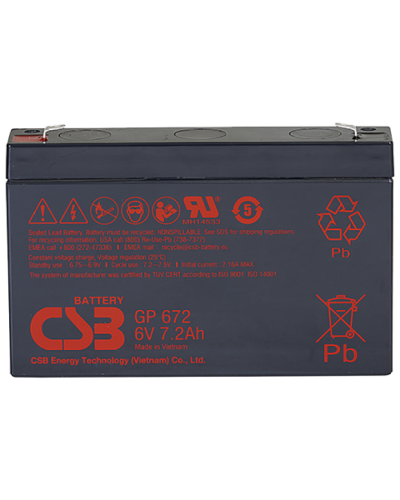 CSB GP 672. Аккумулятор герметичный свинцово-кислотный. CSB в Новошахтинске