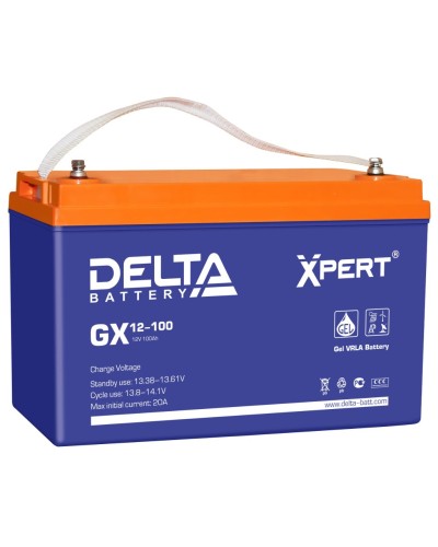 Delta GX 12-100. Аккумулятор герметичный свинцово-кислотный. Delta в Новошахтинске