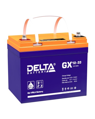 Delta GX 12-33. Аккумулятор герметичный свинцово-кислотный. Delta в Новошахтинске