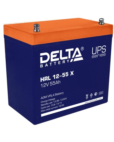 Delta HRL 12-55 X. Аккумулятор герметичный свинцово-кислотный. Delta в Новошахтинске
