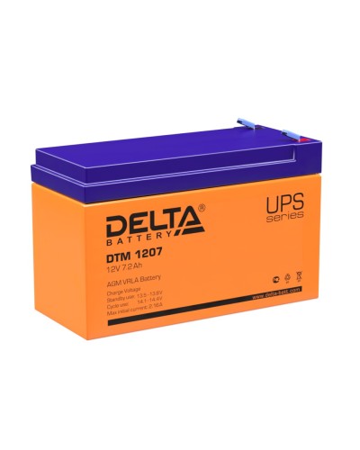Delta DTM 1207. Аккумулятор герметичный свинцово-кислотный. Delta в Новошахтинске