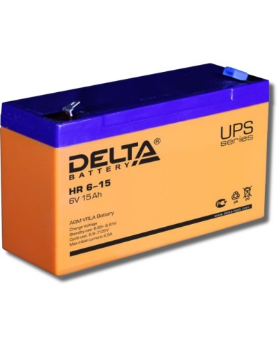 Delta HR 6-15. Аккумулятор герметичный свинцово-кислотный. Delta в Новошахтинске