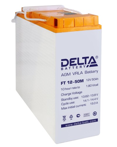 Delta FT 12-50 M. Аккумулятор герметичный свинцово-кислотный. Delta в Новошахтинске
