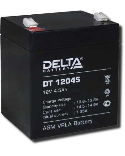 Delta DT 12045. Аккумулятор герметичный свинцово-кислотный. Delta в Новошахтинске