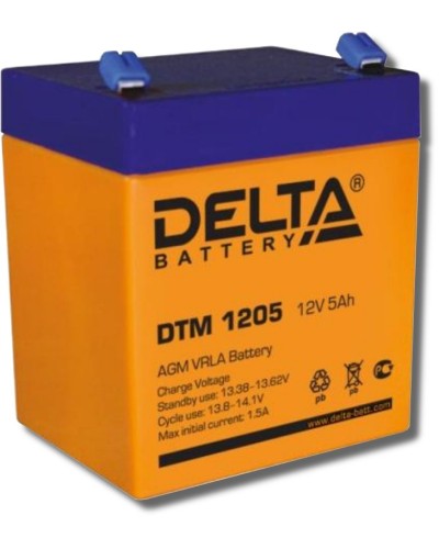 Delta DTM 1205. Аккумулятор герметичный свинцово-кислотный. Delta в Новошахтинске