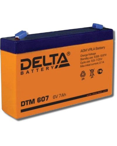 Delta DTM 607. Аккумулятор герметичный свинцово-кислотный. Delta в Новошахтинске