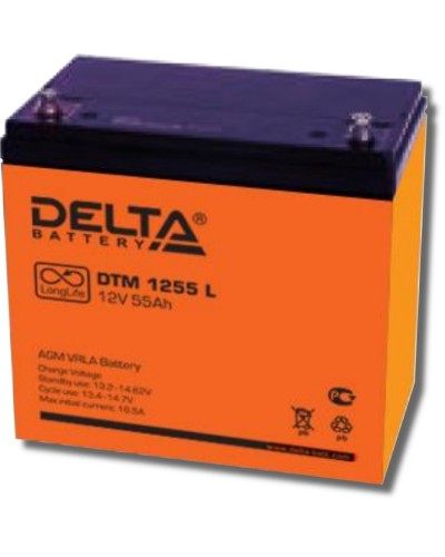 Delta DTM 1255 L. Аккумулятор герметичный свинцово-кислотный. Delta в Новошахтинске