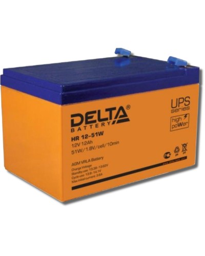Delta HR 12-51 W. Аккумулятор герметичный свинцово-кислотный. Delta в Новошахтинске